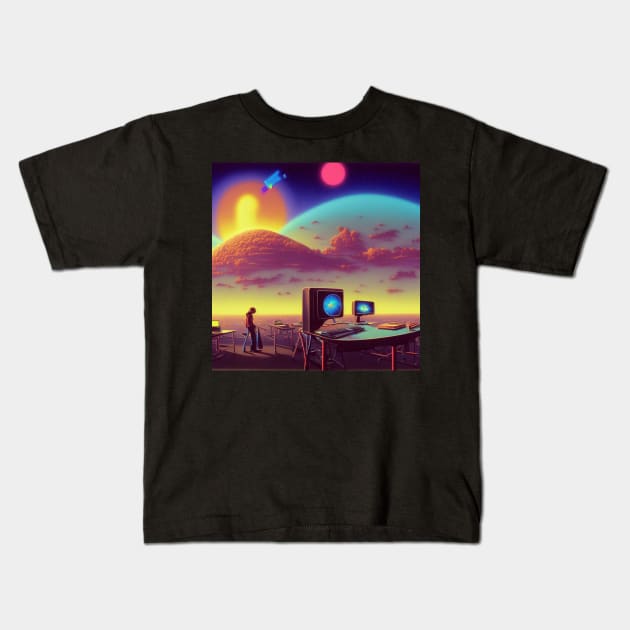 Sun Computer Science Kids T-Shirt by Computer Science